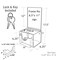 Azar Displays Large Lottery Box, Lock and Keys. Color: Clear 206388 - alternate 2